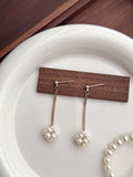 Pearl Blossom Drop Earrings