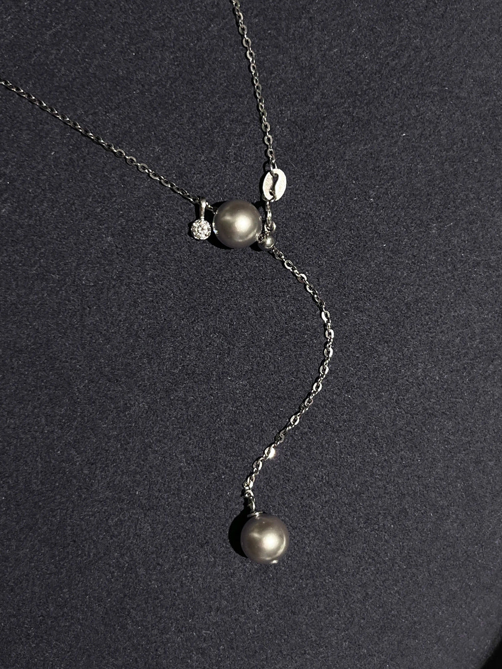 Platinum Grey Pearl Necklace