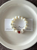 Red Agate Pearl Bracelet