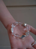Silver Moon Crystal Bracelet