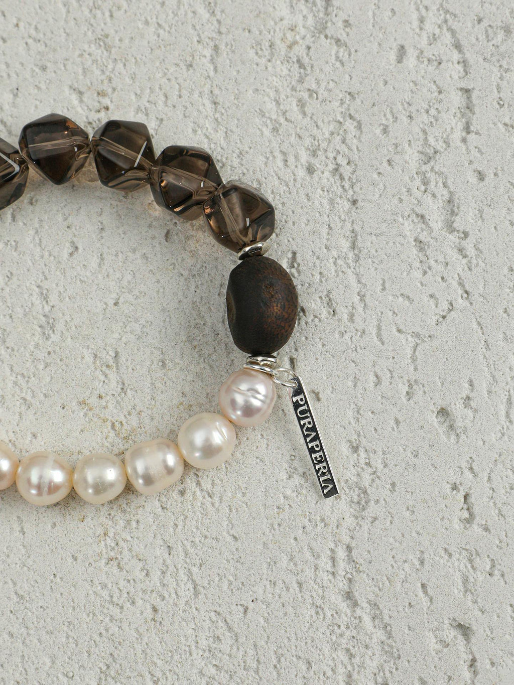Smoky Agarwood Pearl Bracelet