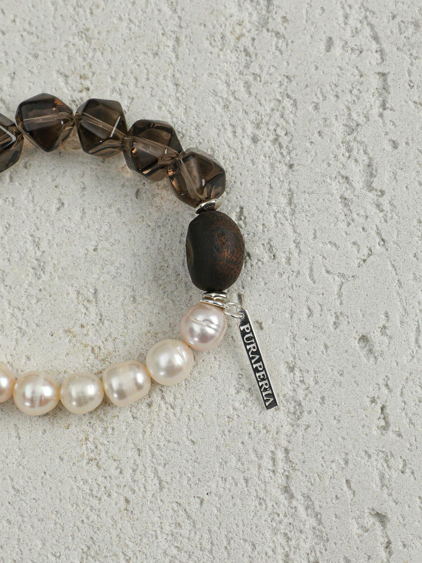 Smoky Agarwood Pearl Bracelet