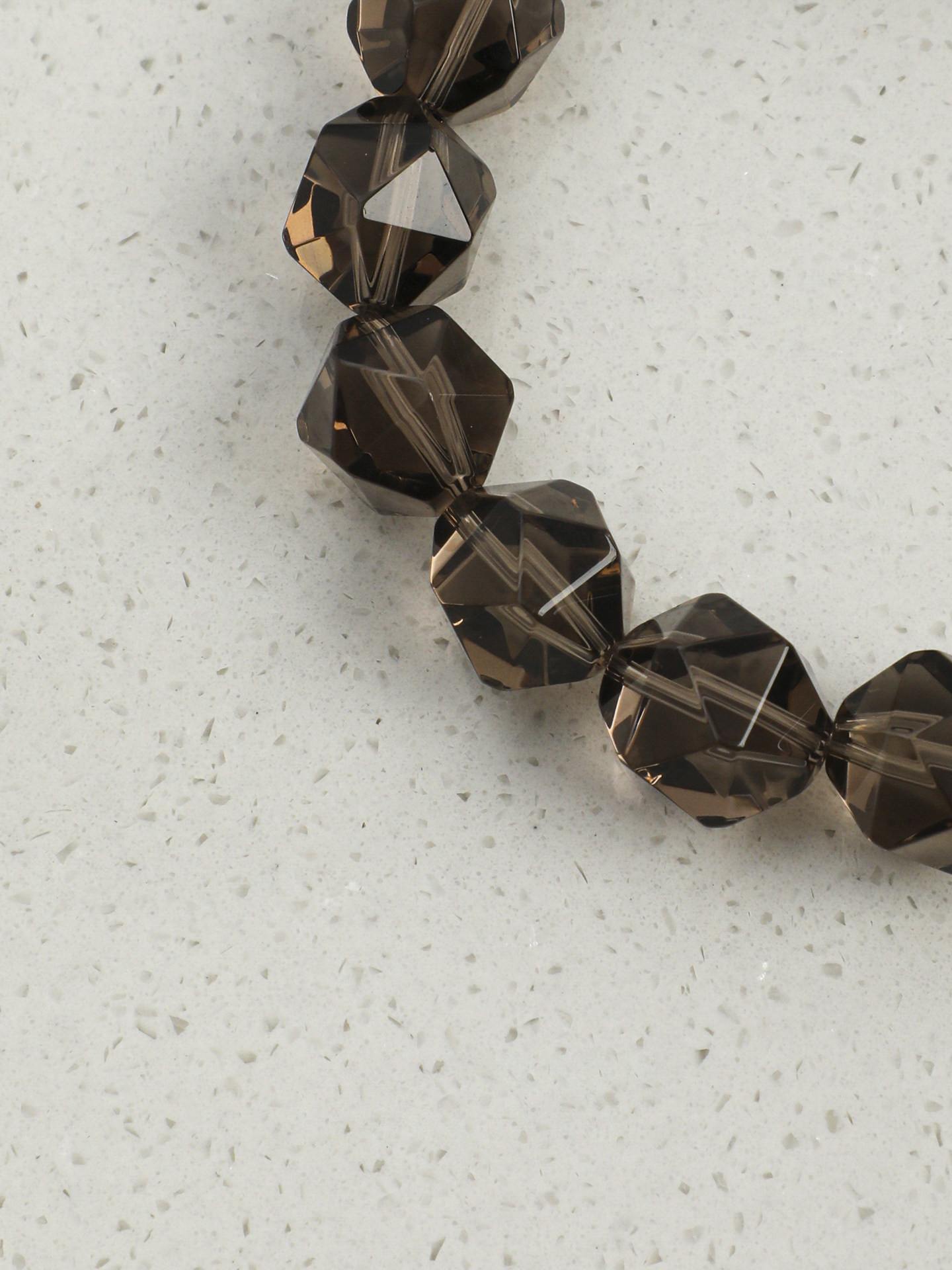 Smoky Quartz Agarwood Pearl Bracelet