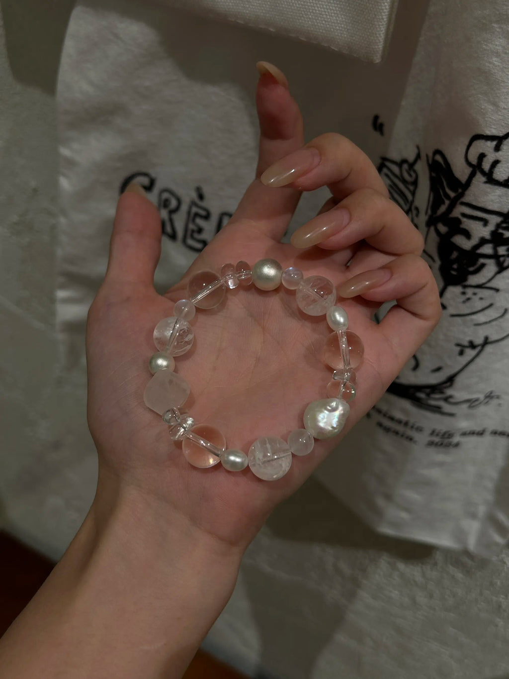 Snow Veil Quartz Bracelet