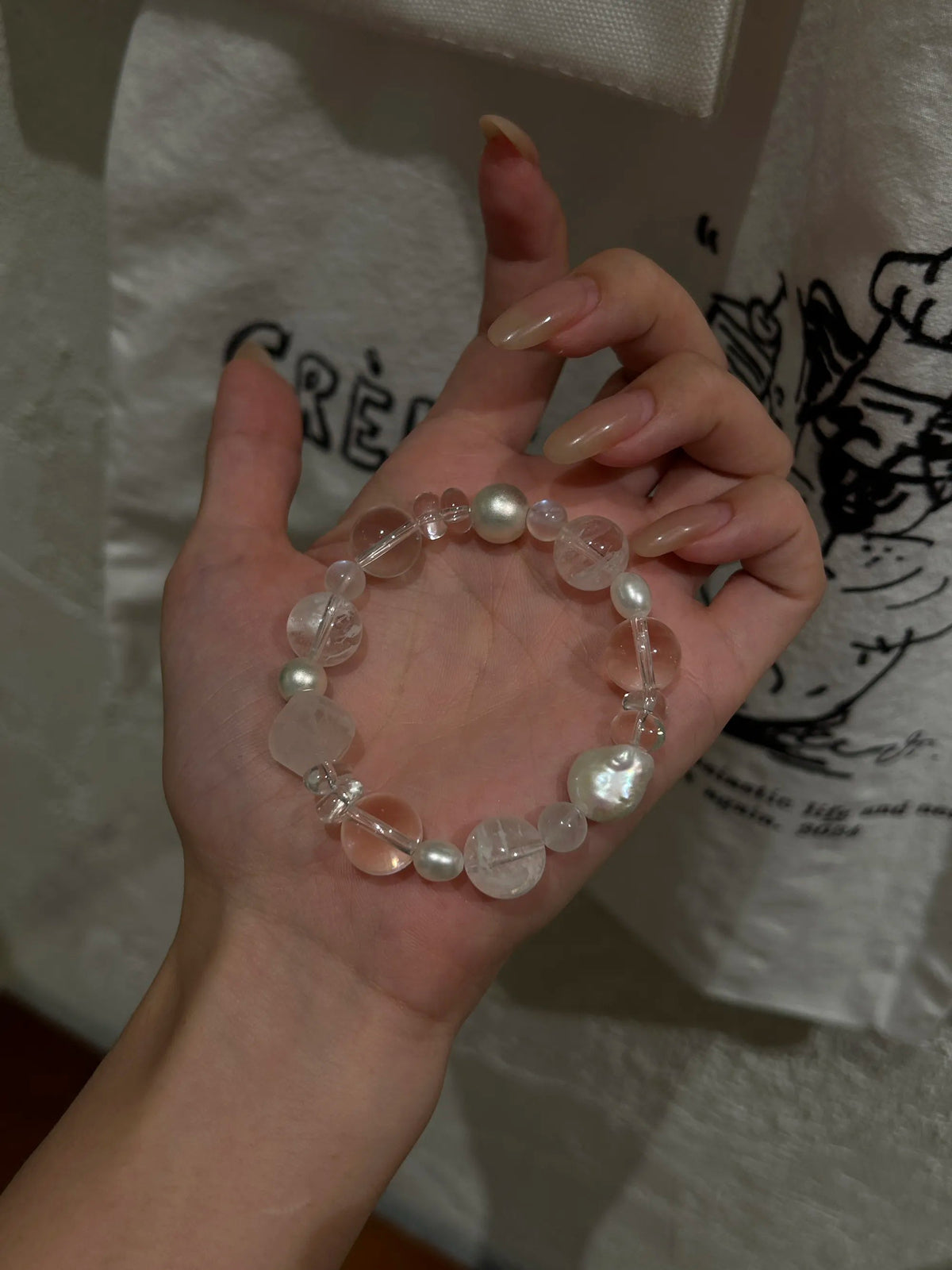 Snow Veil Quartz Bracelet