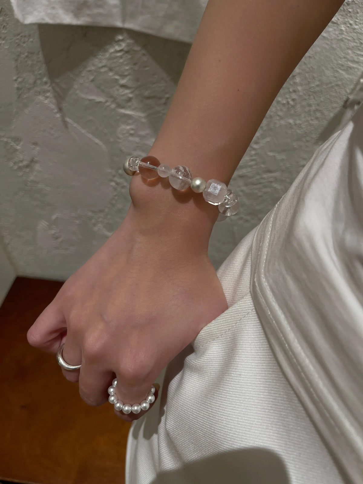 Snow Veil Quartz Bracelet
