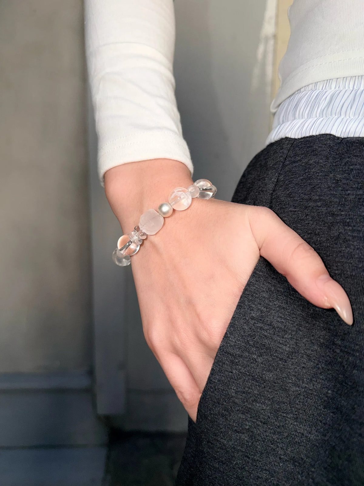 Snow Veil Quartz Bracelet