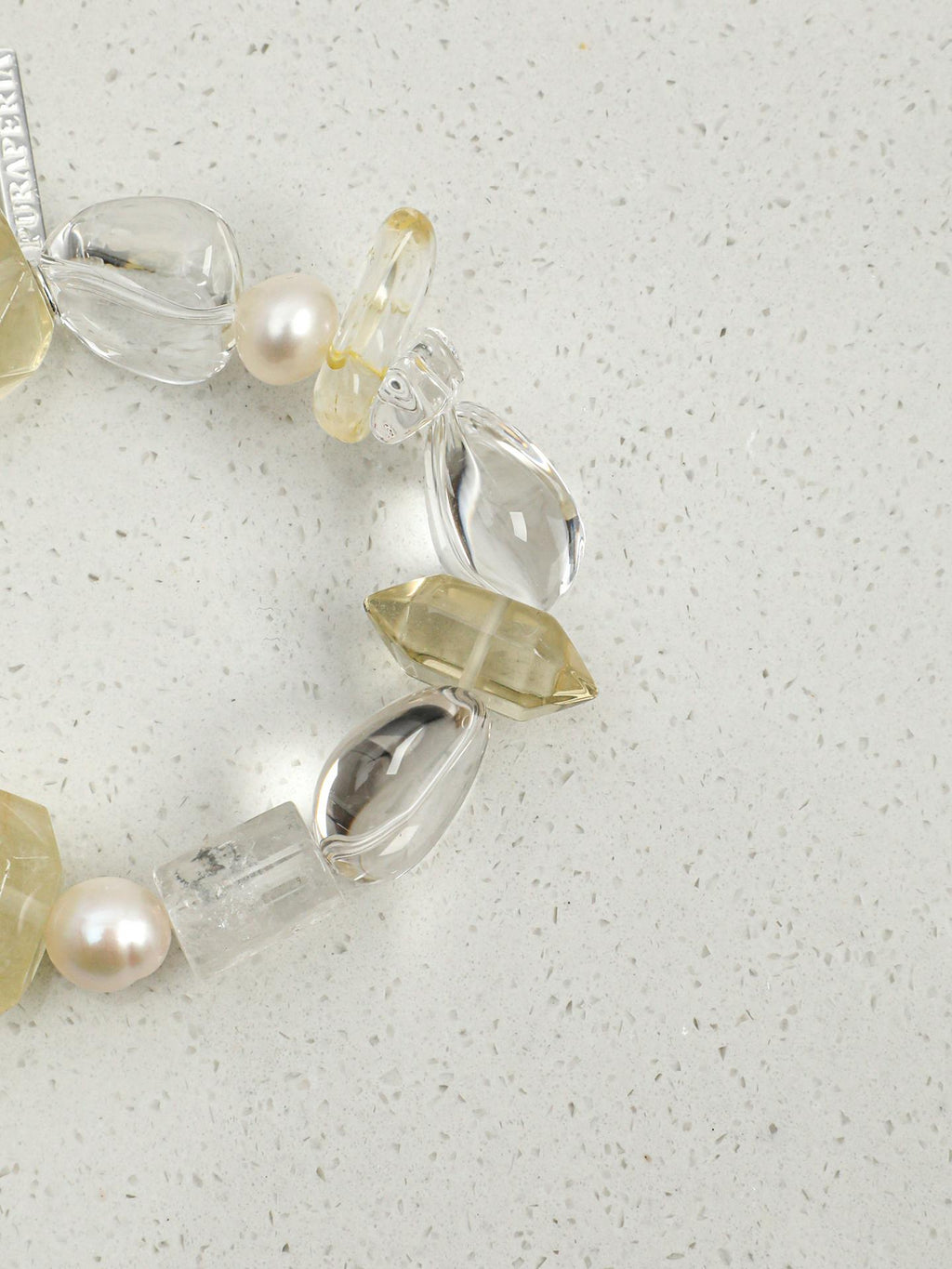 Sunlit Crystal Pearl Bracelet