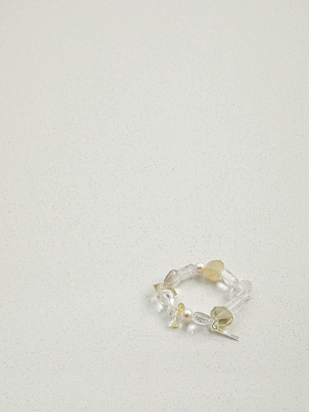 Sunlit Crystal Pearl Bracelet