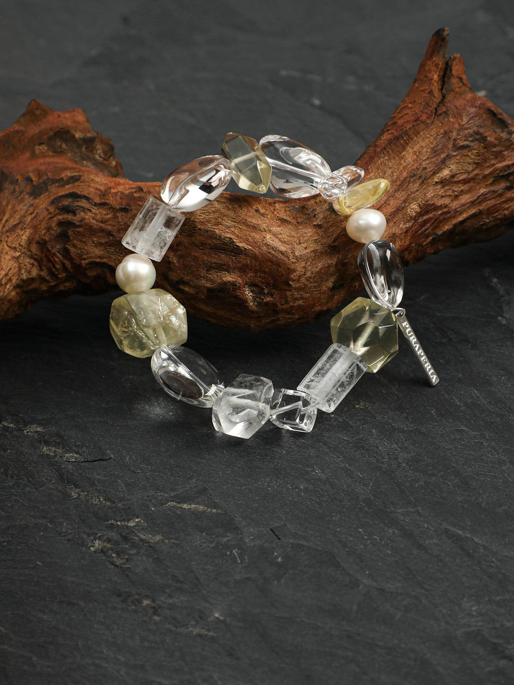 Sunlit Crystal Pearl Bracelet