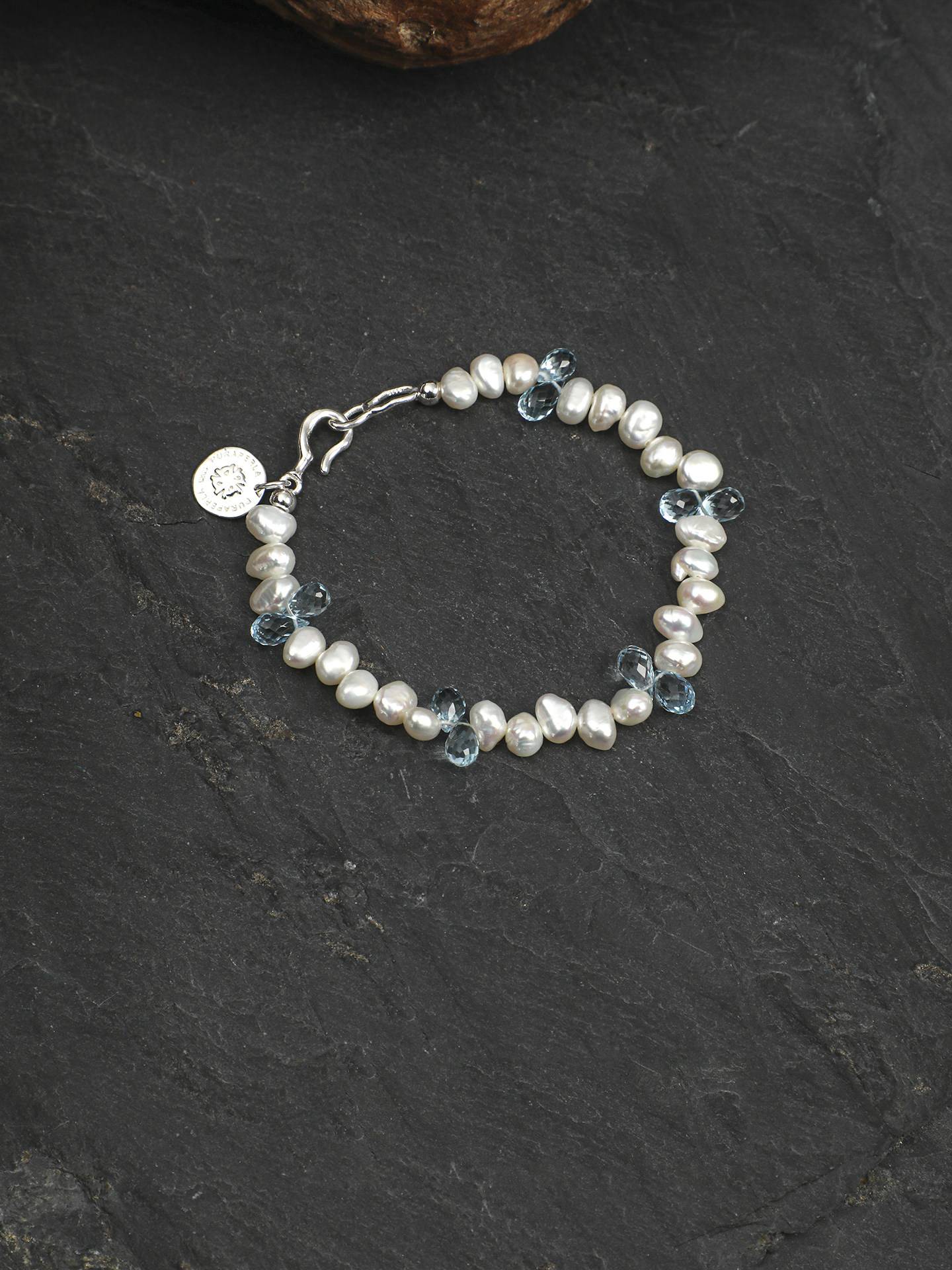Topaz Pearl Bracelet