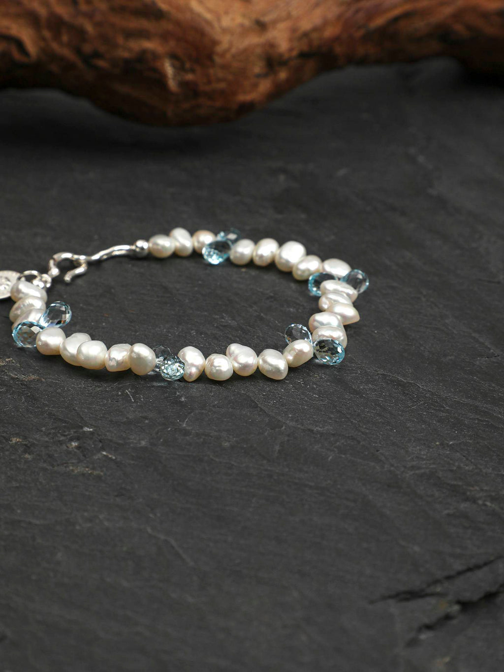 Topaz Pearl Bracelet