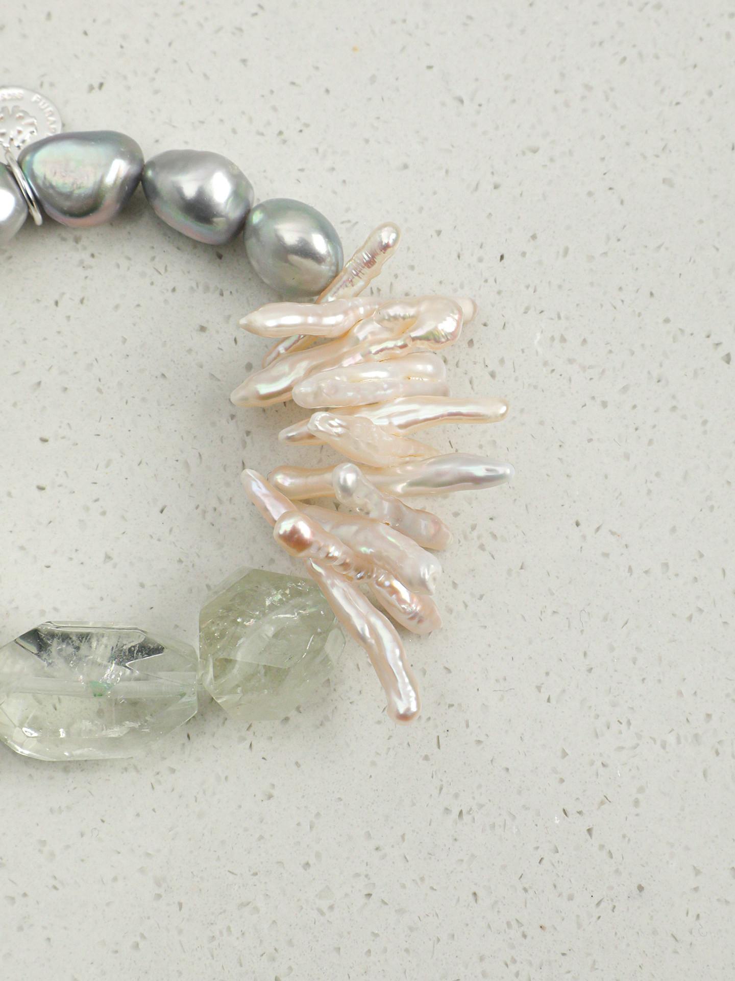 Verdant Crystal Pearl Bracelet