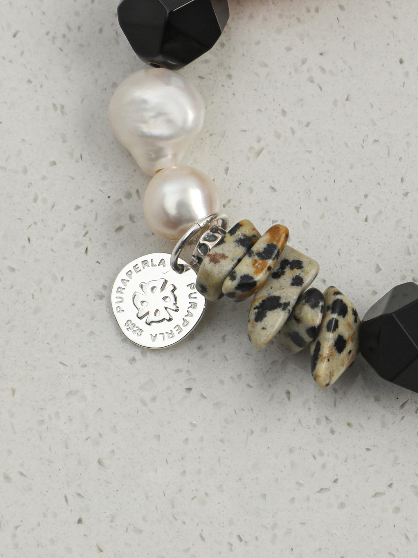 Vintage Carnelian Pearl Bracelet